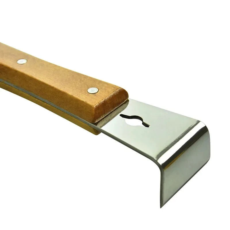 Beekeeping Tools Wholesale Suppliers Wooden Handle Bee Hive Frame Lifter And Scraper