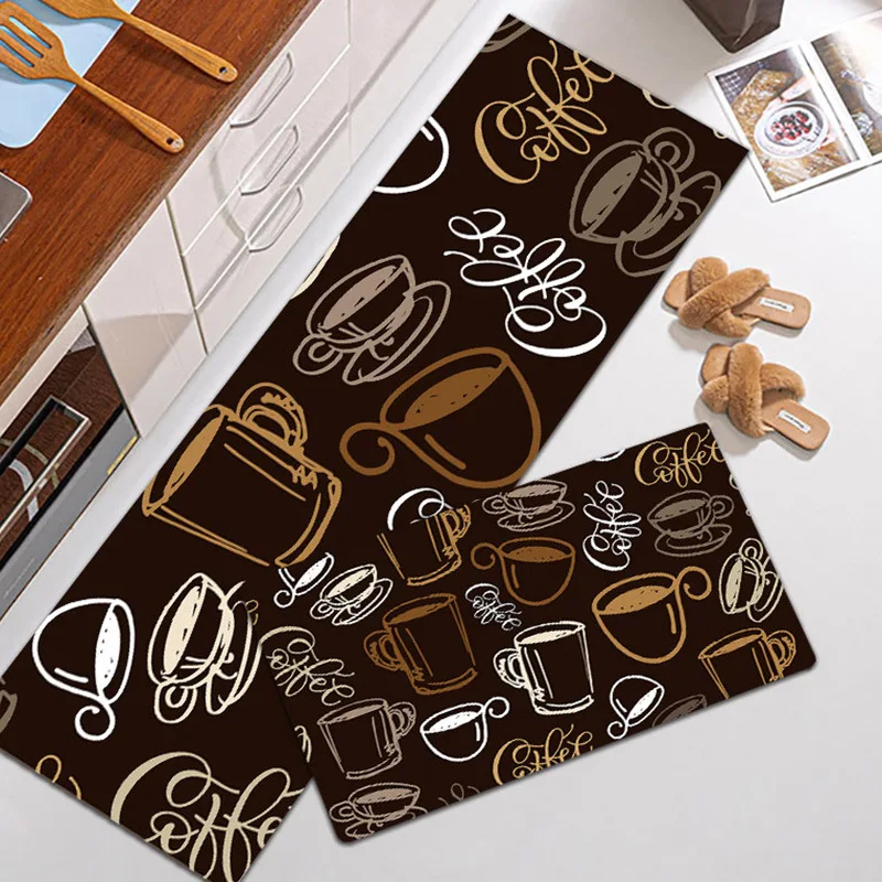 2022 China Factory Non-slip Durable Pu Foam Geometry Printed Anti Fatigue Floor Long Kitchen Mats