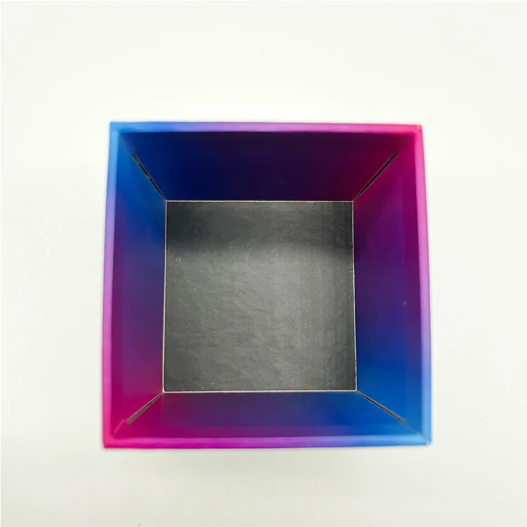 Premium Square Shape Telescoping Raphe Packaging Box Handmade 2 Pieces Lid and Base Custom Design Cardboard With Sponge Insert