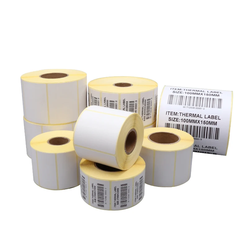 58*40 Thermal Label Printer Fanfold Heat Proof Thermal Label Printer Food Label Thermal Label Paper THERMAL