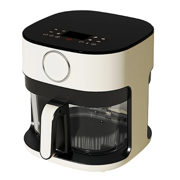 2024 Modern 5.5 Liter Digital Control Glass Air Fryer With One Year Warranty Service