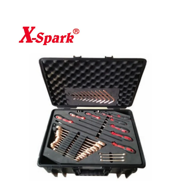 X-SPARK Non Magnetic No spark explosion-proof Tool Set-68pcs