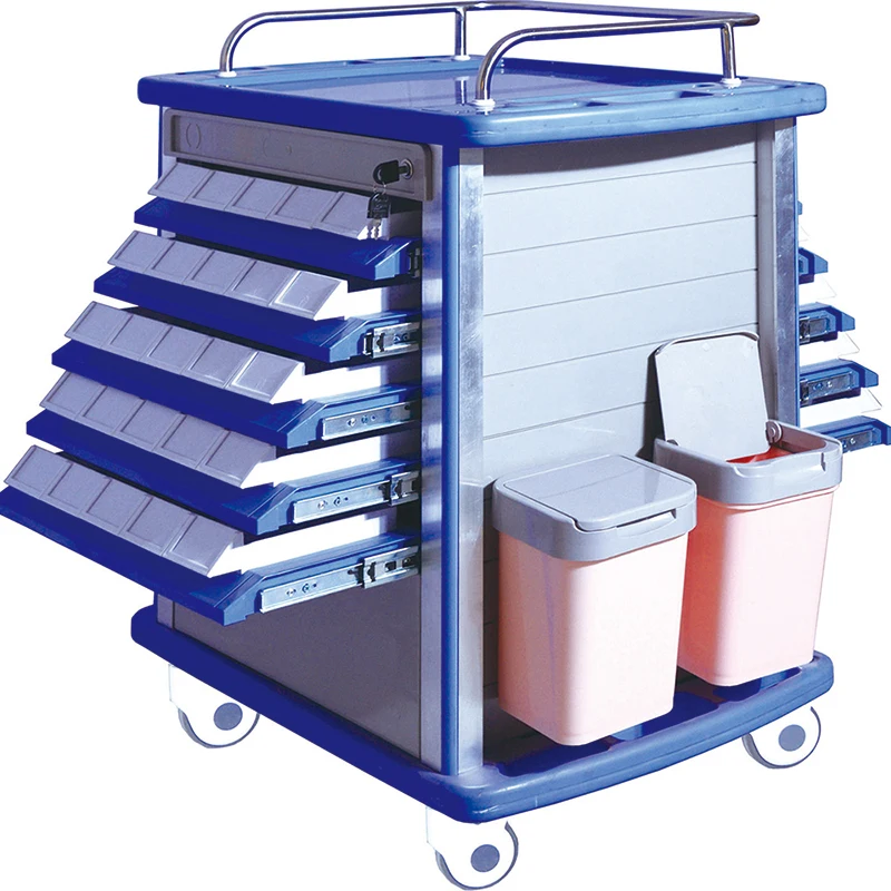 SKR054-MT SAIKANG Hospital Furniture Multifunction Nursing Physiotherapy Medicine Medical Cart