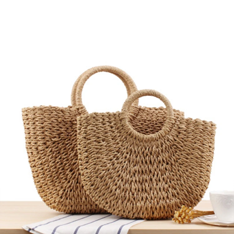 
Wholesale high quality custom size straw hat handbags straw bag for women 