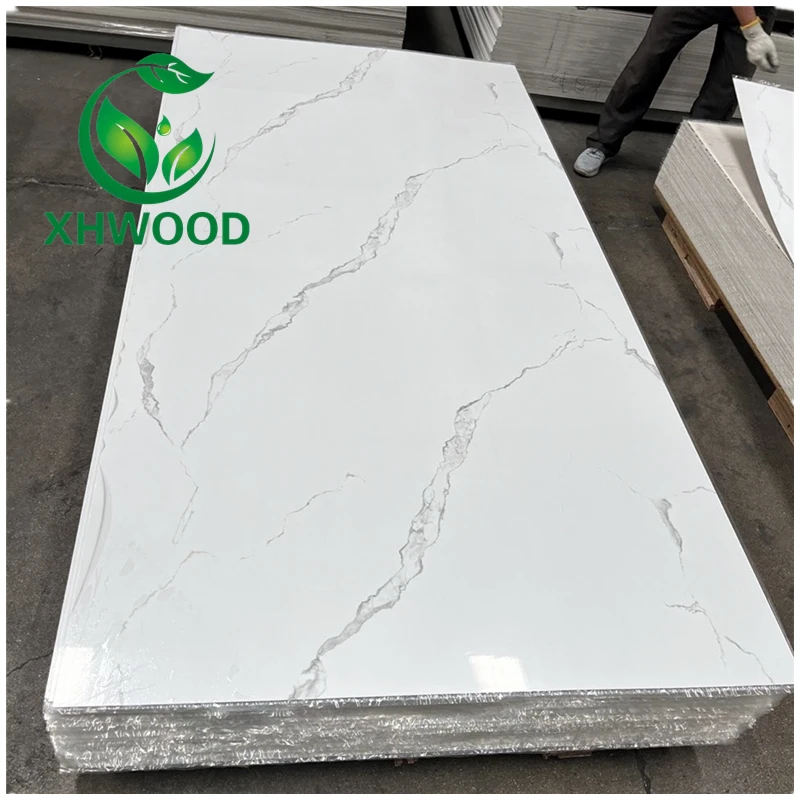 Украшение интерьера ПВХ стены пластиковые УФ мрамор панели для отеля