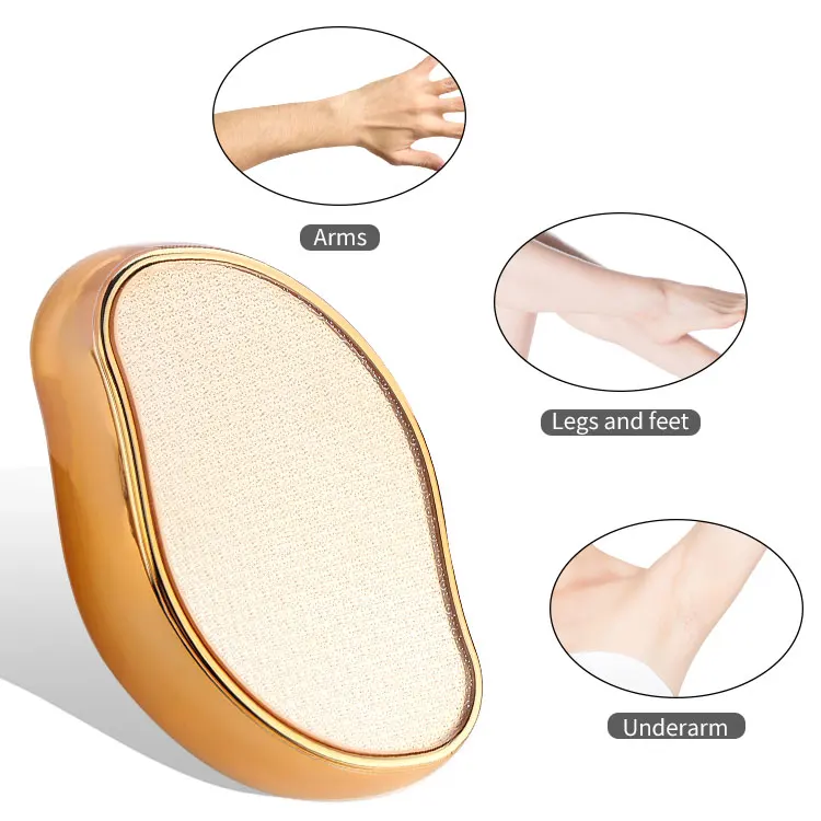 Home Use Nano Glass Crystal Hair Removal Appliances Device Reusable Painless Exfoliator Eraser Tool Body Hair Remover for men