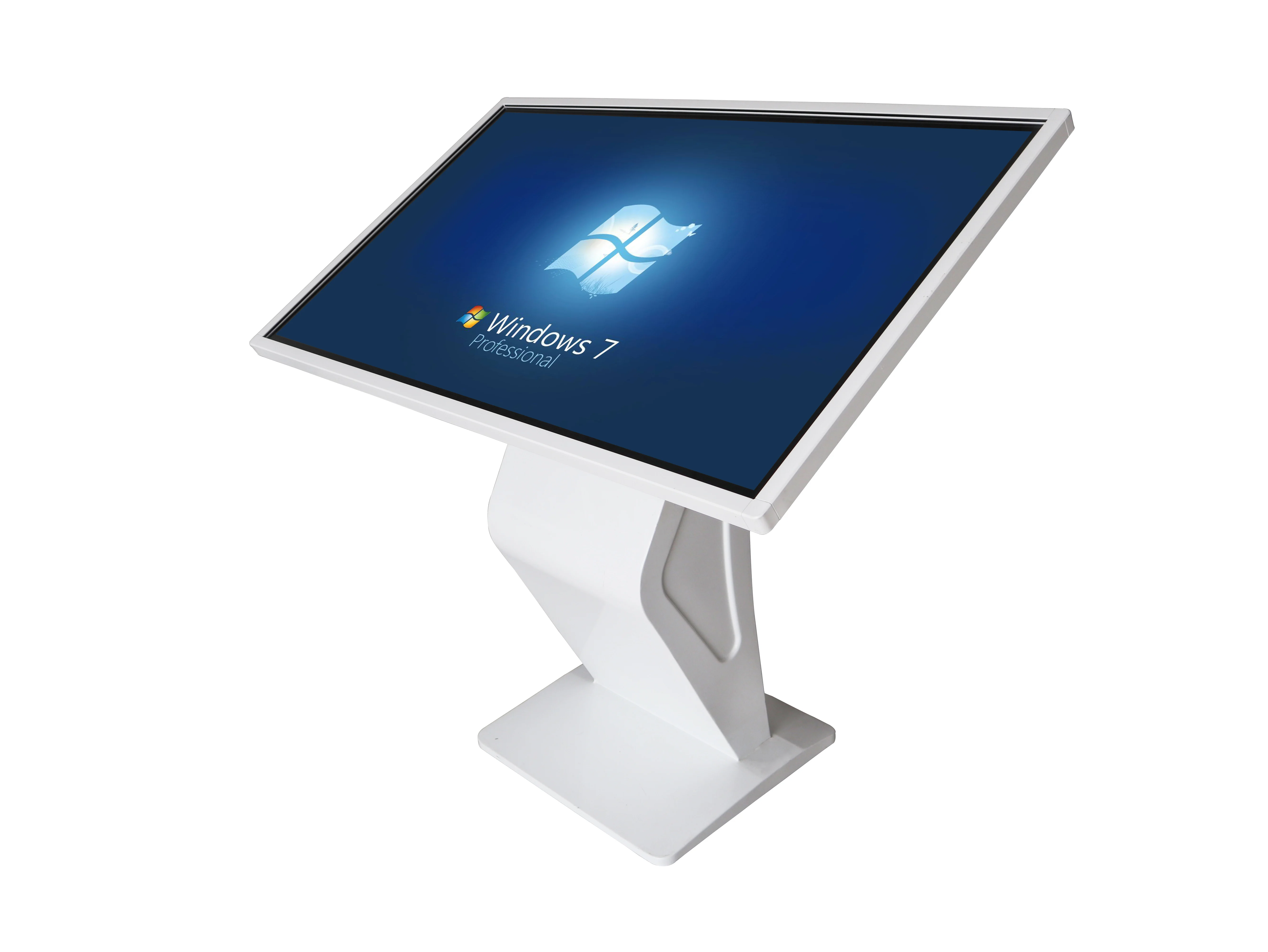 Floor Standing Interactive Machine Touch Screen Exhibition Wayfinding Information Kiosk