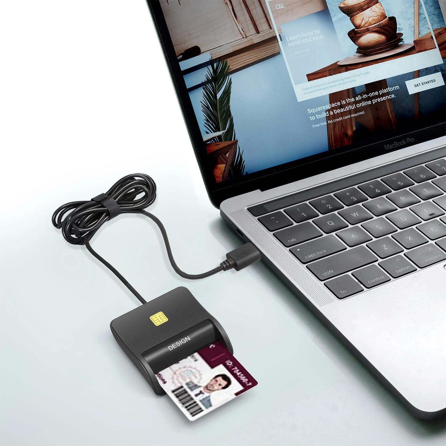  Высококлассный считыватель смарт-карт USB 2 0 поддерживает магнитный чип ATM IC ID