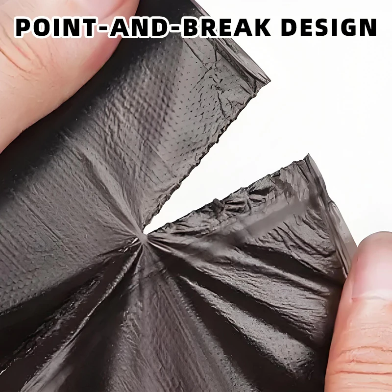 Factory Direct Customized Heavy-Duty Plastic Black Bin Bags Large PE Garbage Roll 50-Gallon Large Bag Household Trash Bags
