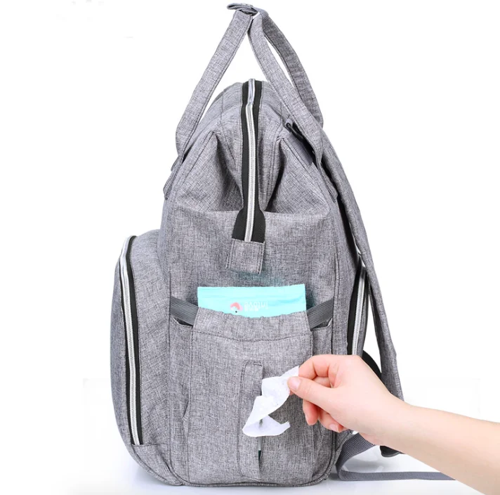 Best Seller Customized Packing Mommy Baby Travel Many Pockets Diaper Bag Nappy Backpack for Mother
