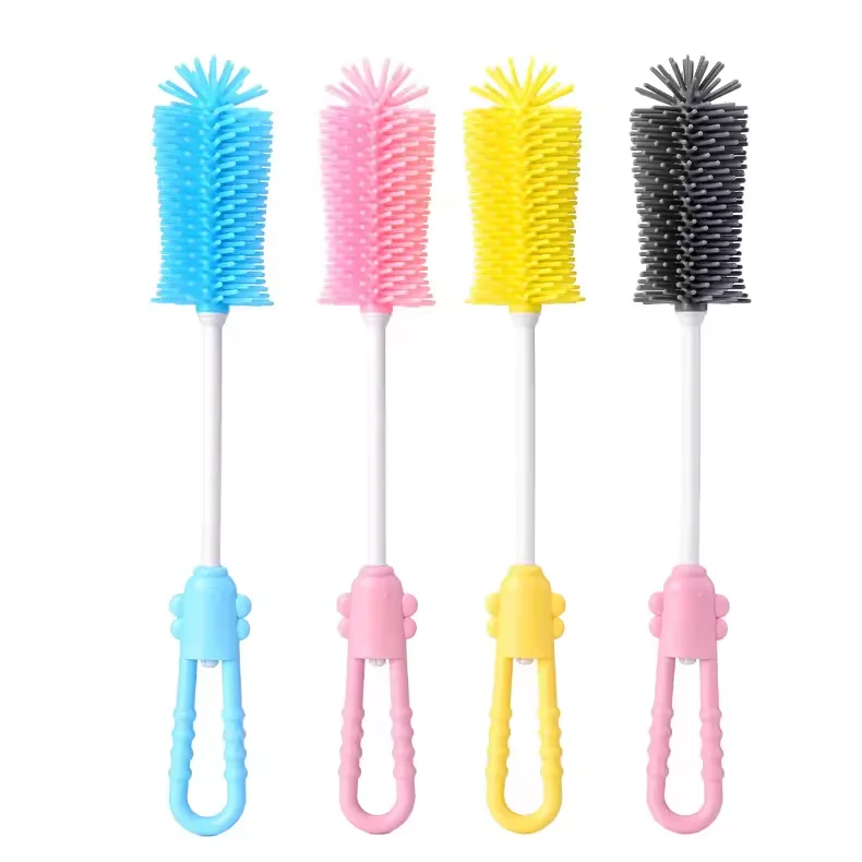 Bottle Brush Set Baby Bottle Cleaner Nipple Brush Straw Cleaner Brush Travel Baby Essentials for Moms