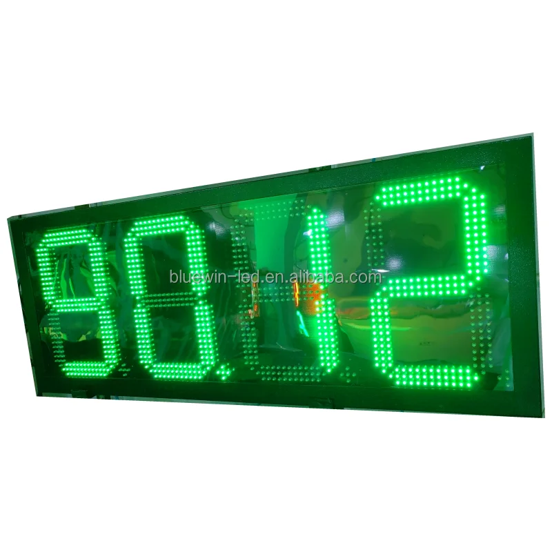 Outdoor advertising display in gas station gas price changer board gas station price boards