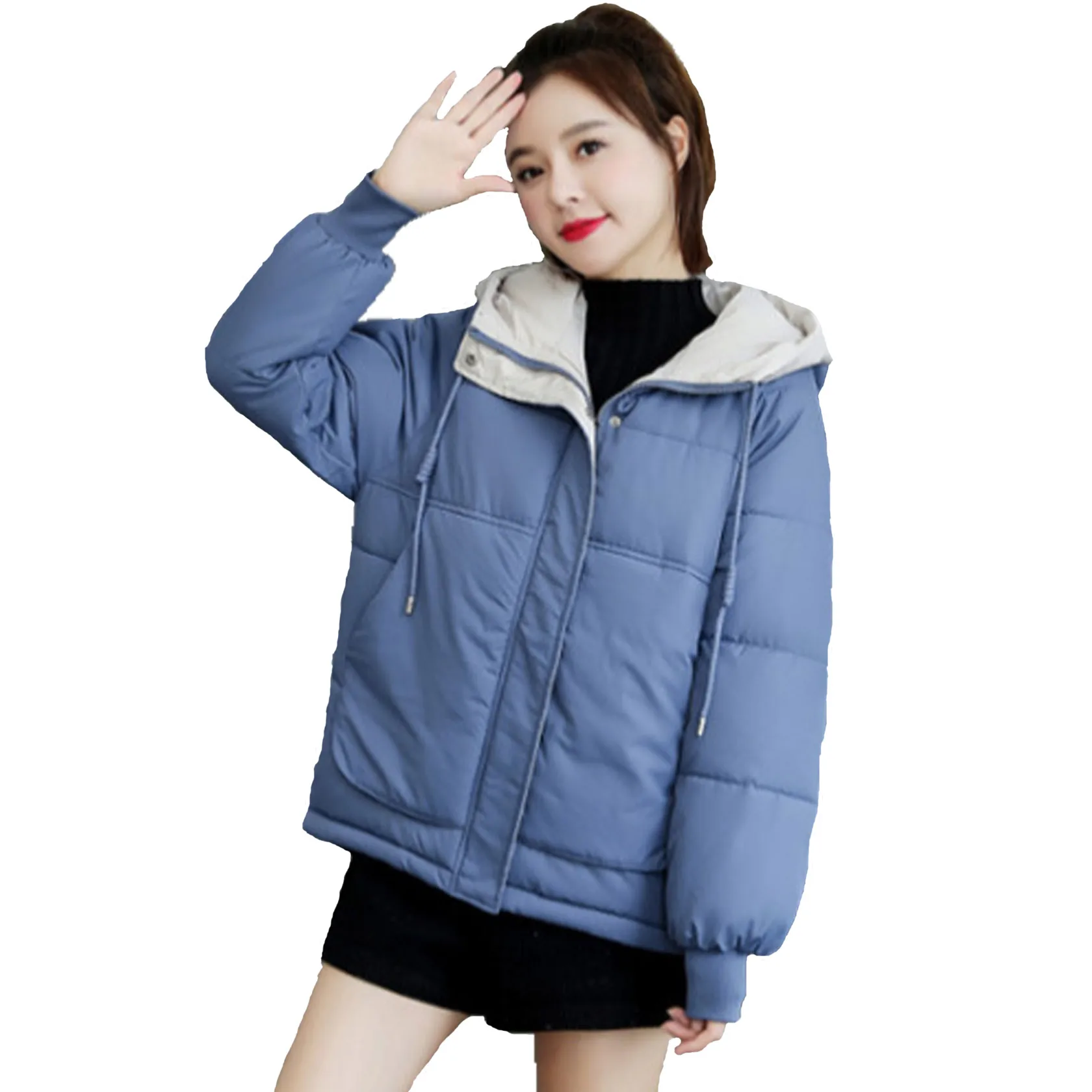 AIMINYZ 2023 Fashion High Quality Wholesale  Coat Winter Clothes For Women  Short Puffer Jacket Women Warm Down Jackets Coats
