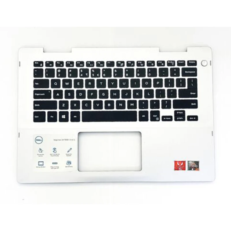 Новинка для Dell Inspiron 5482 5481 Подставка рук верхняя крышка Серебряная клавиатура с подсветкой