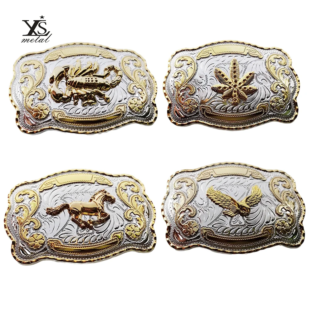 Factory Desgin good price western cowboy belt buckle custom engraved metal buckle for men