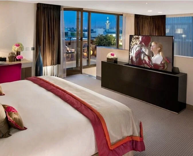 Compact Motorized TV Lift Mechanism Stand with 500mm stroke