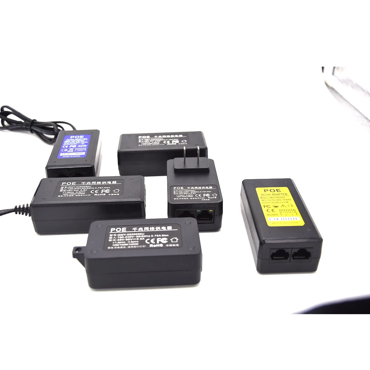 Der Graue Himmel POE Adaptor 48v 24v Uk Eu Us Ethernet Poe Power Supply