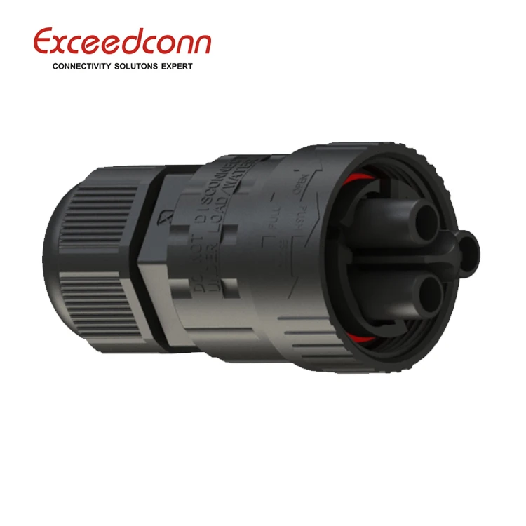 hot sale 3 pins led waterproof circular connector cable to panel mount