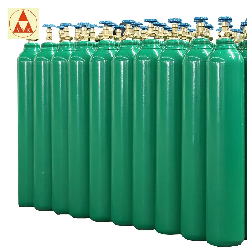 Wholesale Different Sizes Steel Oxygen Gas Tank Industrial Gas Bottles Oxygen Gas Cylinder for Sale