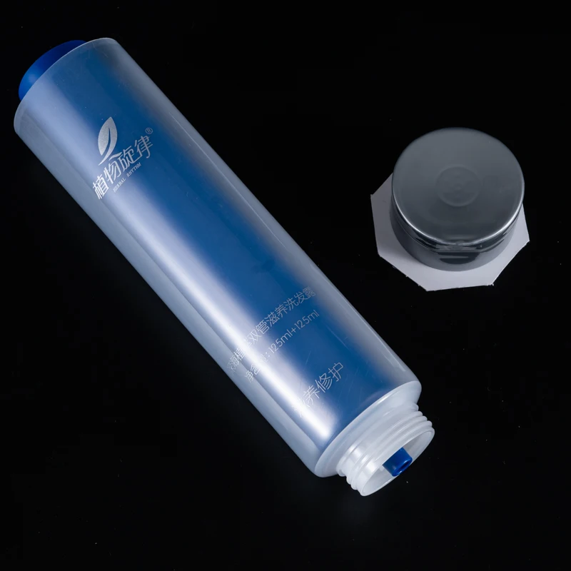 cosmetic soft tube packaging customization two-in-one squeeze tube logo printing labeling tubes for cosmetics