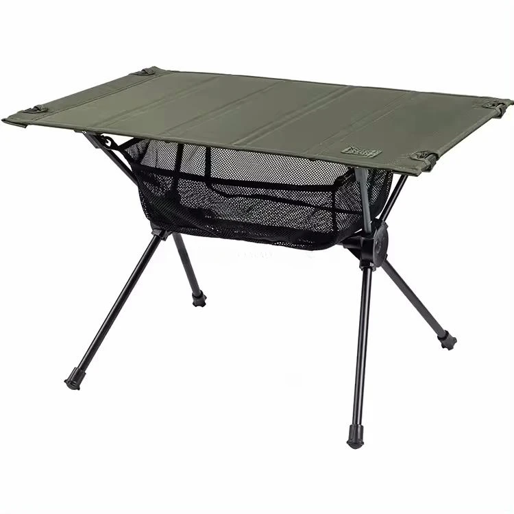 Portable Lightweight Aluminum Camping Table Compact Foldable Outdoor Backpacking Table with Beach Tent Side Feature
