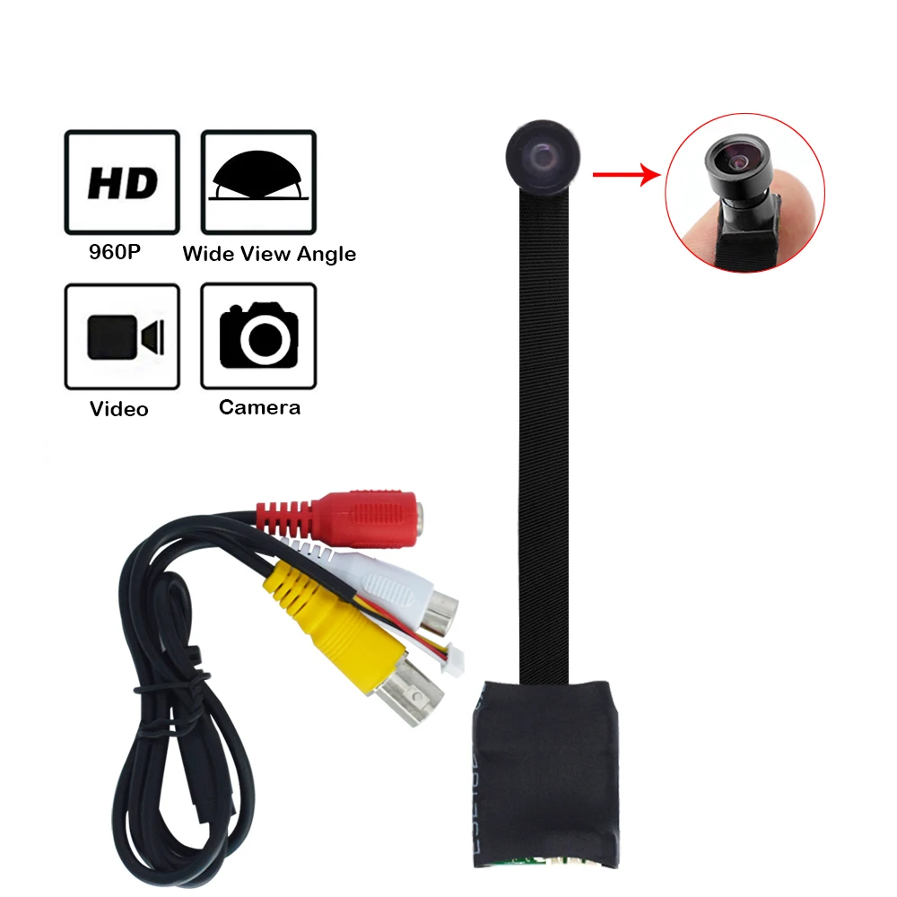 Hot Mini 1.3MP AHD Camera Micro Audio AHD/TVI/CVI/CVBS 4 IN 1 UTC for AHD Kits Micro  CCTV Camera Security System DC 12V cameras