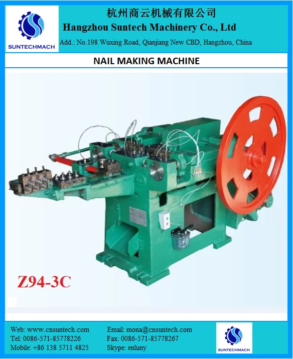 Making nail machine for wire steel manufacturer china