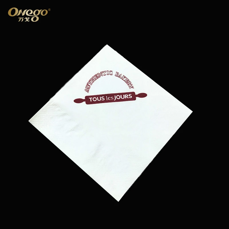 Wholesale Custom Restaurant Disposable Virgin Pulp Napkin Paper
