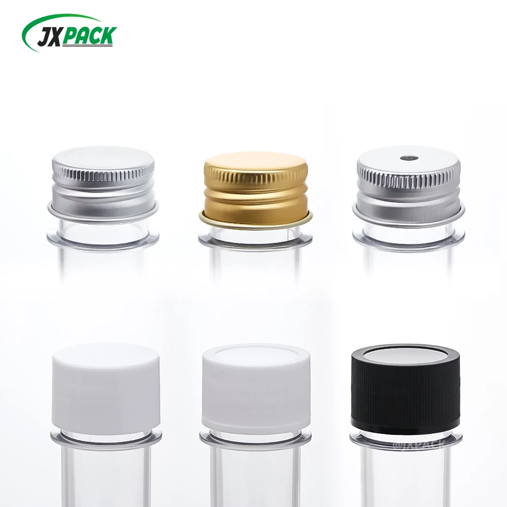 60ml transparent cylindrical PET tube bottle plastic tubes food candy tube bottle