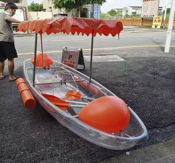 New design PC Side air bag balancing device  Equipped sunshade Awning transparent boat
