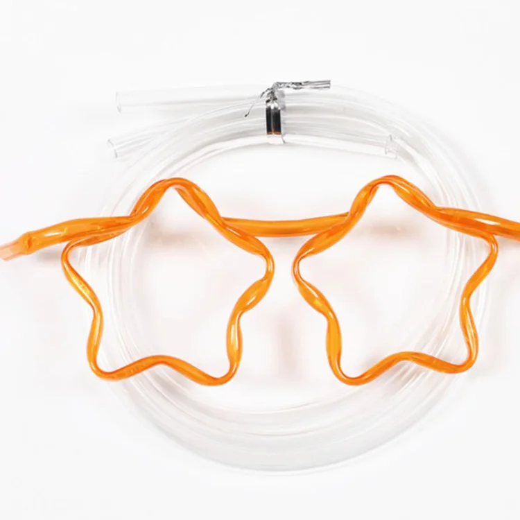 Plastic food grade drinking straws Especial magic colored plastic funny crazy custom word hard curly drinking straw