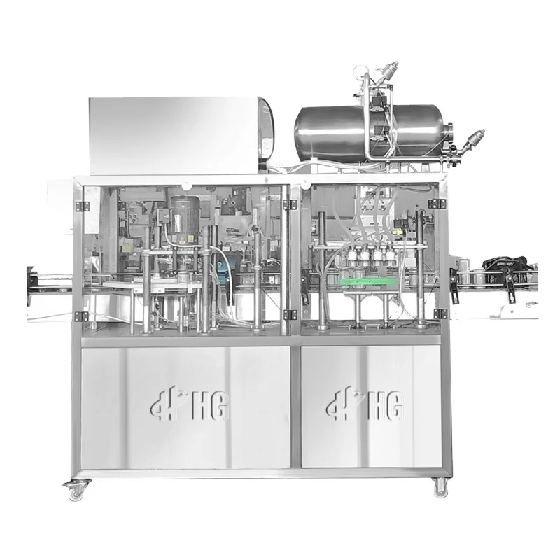 Small Beer Juice Aluminum Carbonated Tin Can Filling Sealing Machine Equipment Production Line