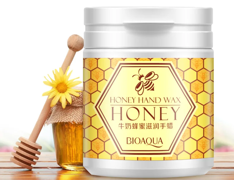 BIOAQUA natural honey Milk honey hand wax lightening honey mask