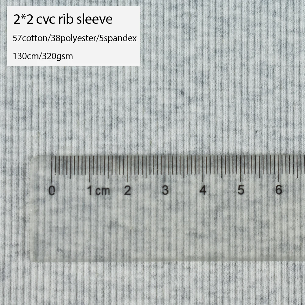 Melange anti-pilling 60 cotton 40 polyester knitted fleece CVC french terry fabric for a complete set hoodie sweater
