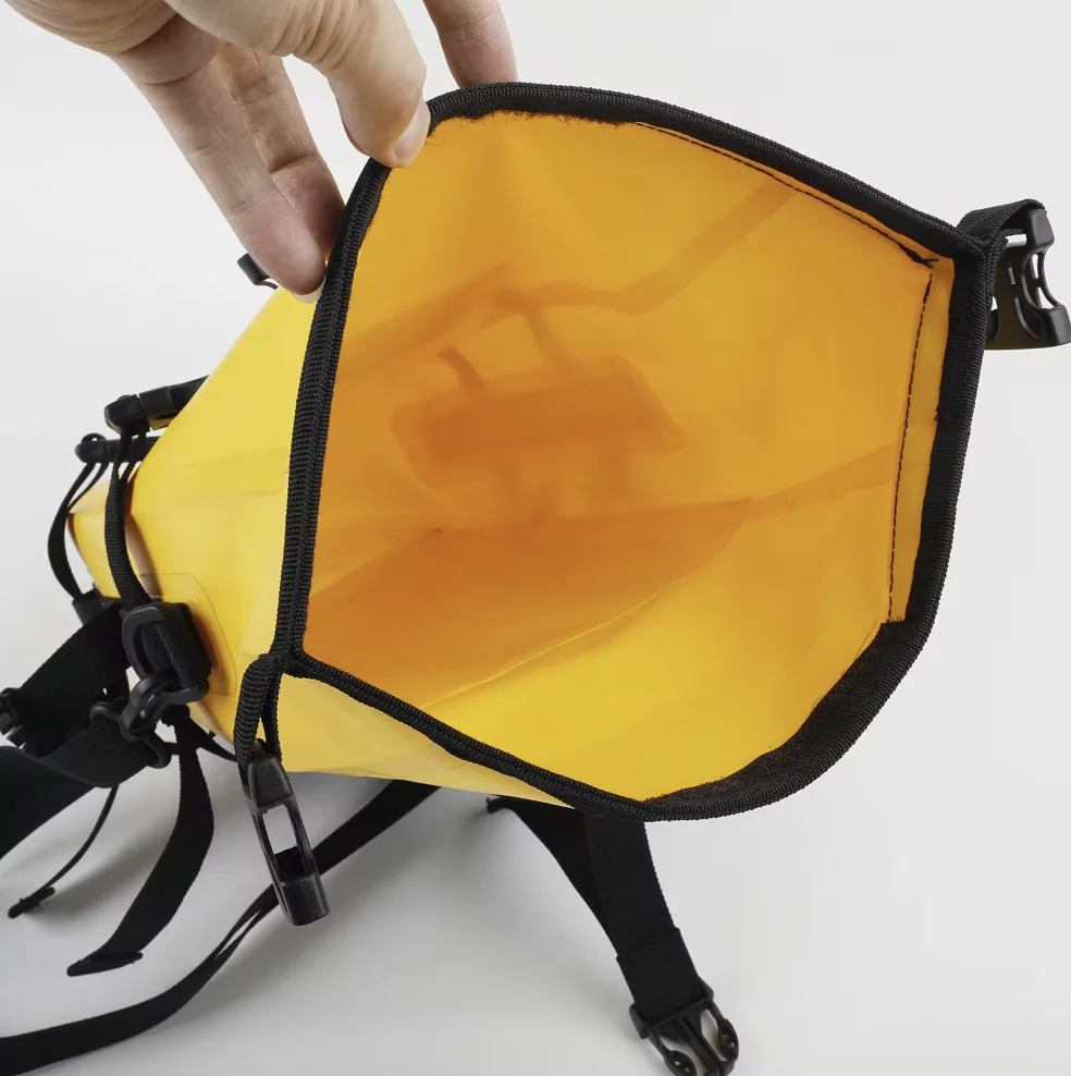 SOLO WILD   Motorcycle Side  Waterproof Motorbike Tail Waterproof Design, Adjustable Webbing Guard Bag