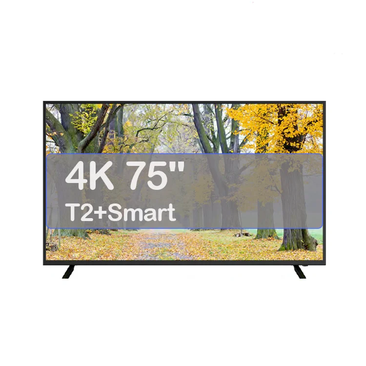 Телевизор smart 75 дюймов с dvb-t2 dled ТВ ОЕМ/ODM любой бренд ОК хорошее качество лучшей Заводской ценой для приставки android smart tv 4k