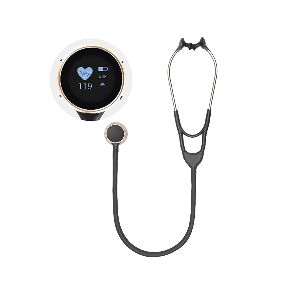 Stock selling Medical Rechargeable Electronic digital stethoscope for home used