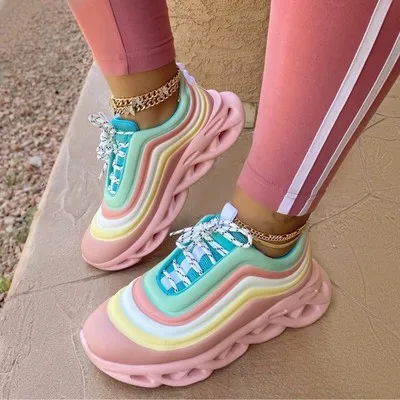 trending products 2021 new arrivals Women Sneakers new platform sneakers with high quality