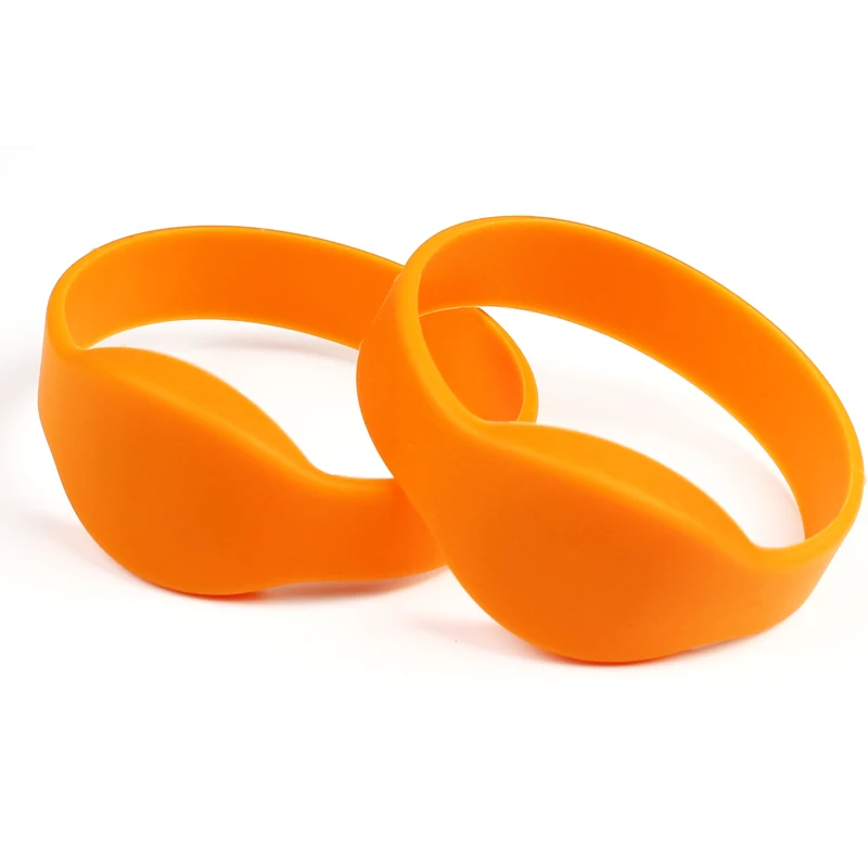 OP002 Wholesale Customized NFC Bracelet 13.56mhz RFID Silicone Wristband for Event