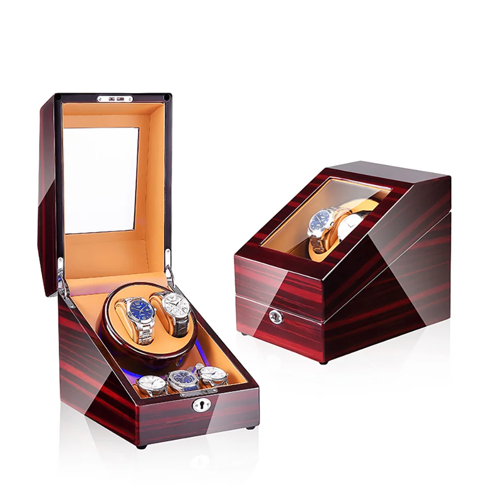 Двойная намотка для часов светодиодная подсветка на батарейках или с питанием от переменного/USB сверхтихий мотор шейкер наручных