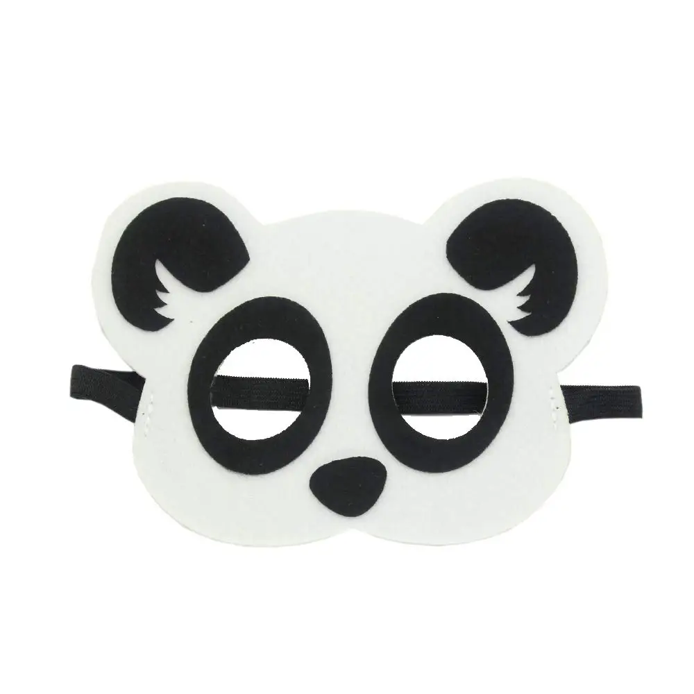 Funny Animal Felt Masks Wild Animal Theme Halloween Birthday Party Favors Kids Costumes Dress-Up Party Supplies