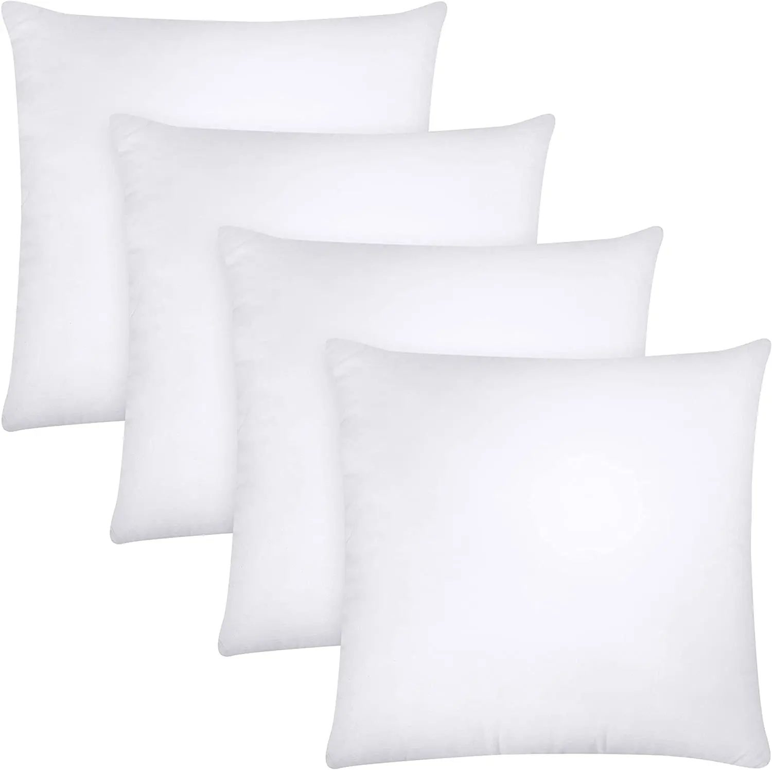 Hypoallergenic microfiber white throw pillow Insert square cushion pillow insert