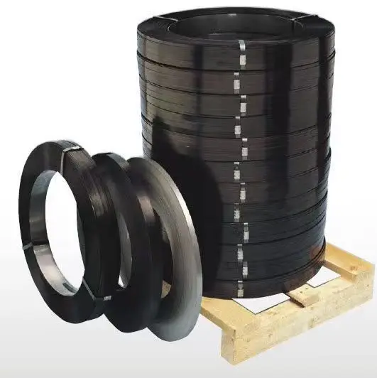 Decorative carbon steel strip Acid corrosion resistance 22mm Black Steel Strap Steel Strip Packing
