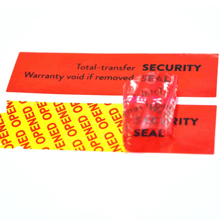 Secure Void Labels Tamper Evident Security Sticker Cargo Security Seals