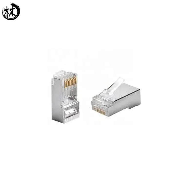 RJ45 модульный разъем Cat6 FTP SFTP экранированный Золотой контакт