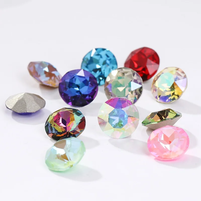 K9 Crystal Glass Phone Case Special-Shaped Diamond Headband Gem Flower Nail Art Beads Loose Gemstones Accessory