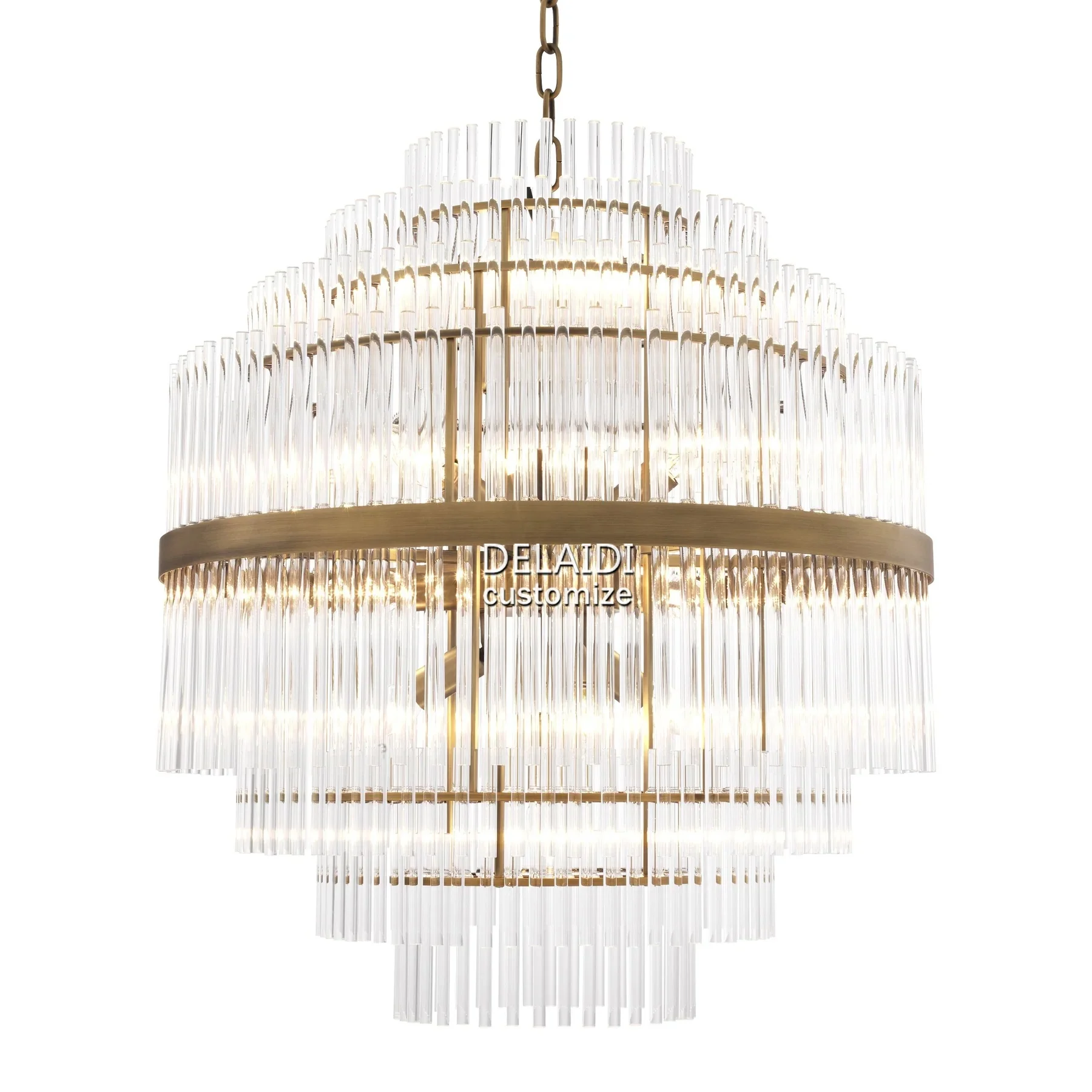 Modern brass glass chandelier vintage chandelier pendant lights living room decorative lamp