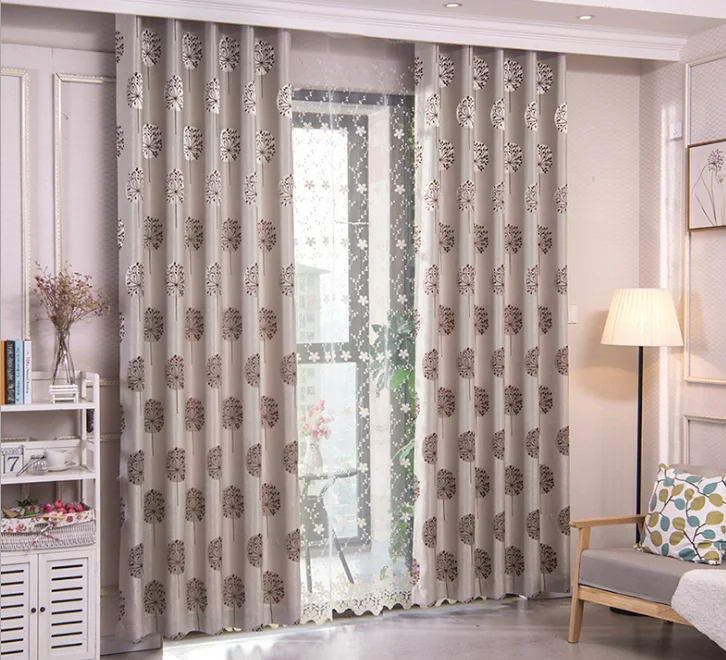 Popular Curtain Material Rolls Fabric Jacquard Curtain Fabric Blackout For Livingroom