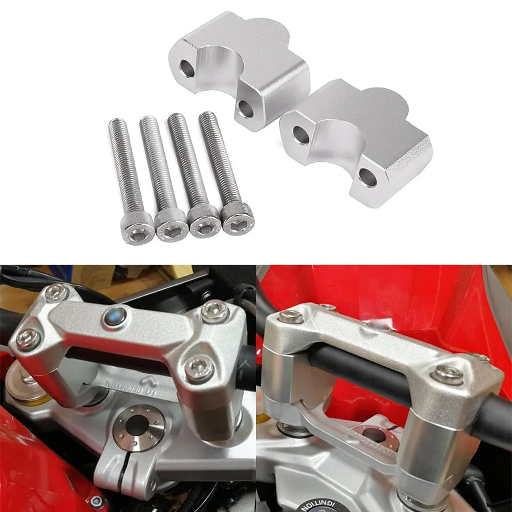 [CUSTOM] Handlebar Tube Risers Motorcycle Parts CNC Services