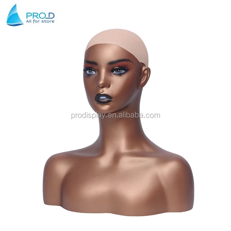 High-quality head model with non-slip cover, exquisite and colorful makeup, full body highlight, popular trends in USA.